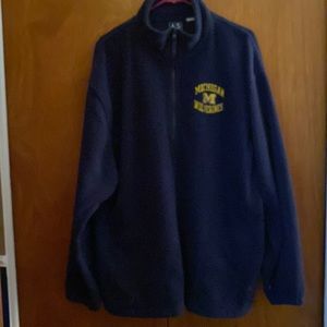 University of Michigan 1/4 zip fleece
